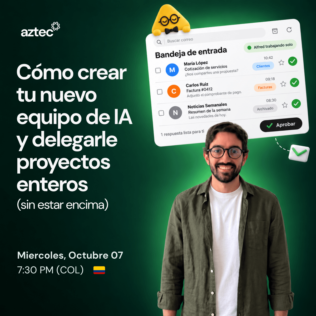 Portada de la clase Cómo crear tu nuevo equipo de IA y delegarle proyectos enteros (sin estar encima)